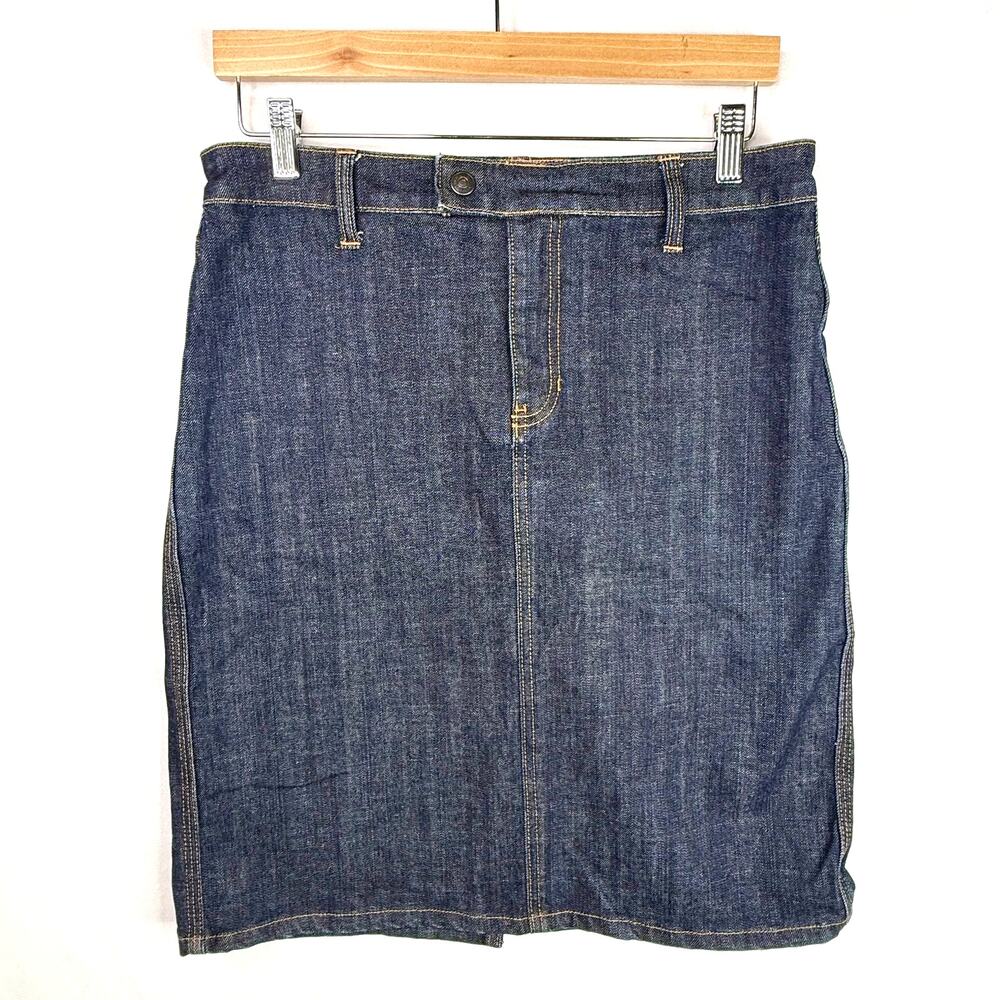 Gap Jeans Dark Denim Midi Skirt 10